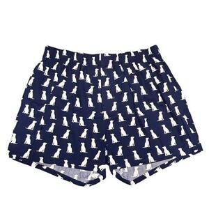 J.CREW MEN'S Cotton Printed BOXER Underwear Large Blue Dog Print Labrador‎ NWOT